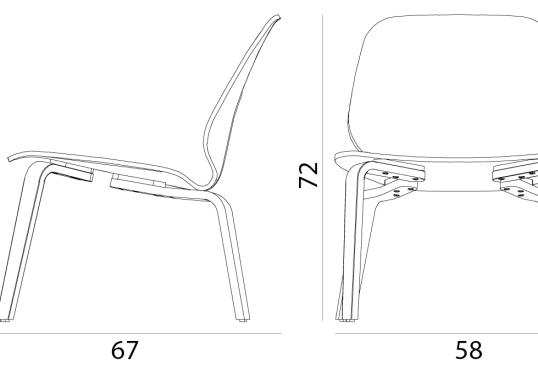 Стул от фабрики Normann Copenhagen модель My  Low-601