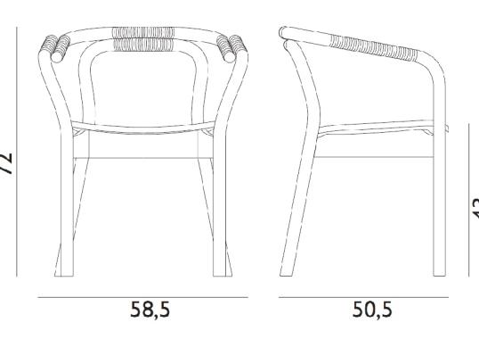 Стул от фабрики Normann Copenhagen модель 60201 Knot 