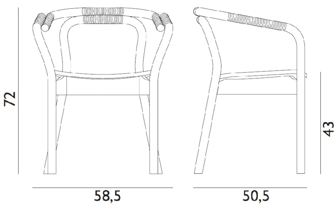 Стул от фабрики Normann Copenhagen модель 60201 Knot 