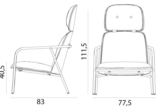 Стул от фабрики Normann Copenhagen модель Pad High 