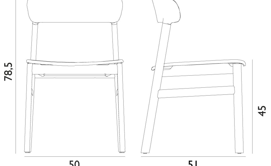 Стул от фабрики Normann Copenhagen модель 14010 Herit Upholstery 