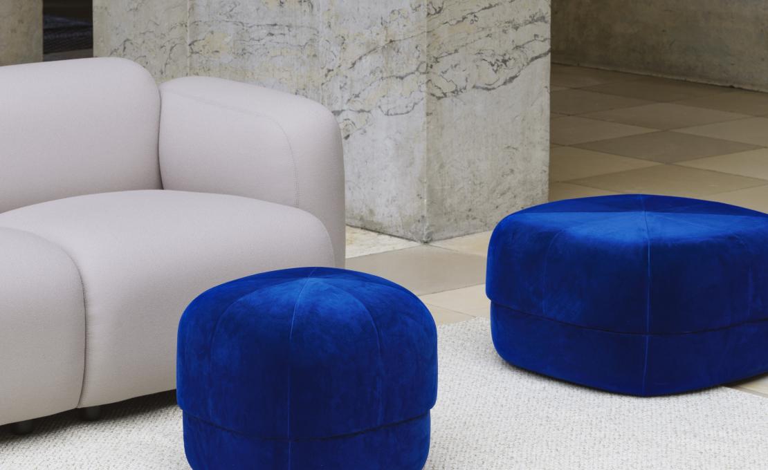 Пуф от фабрики Normann Copenhagen модель 6010 Circus Velour Pouf