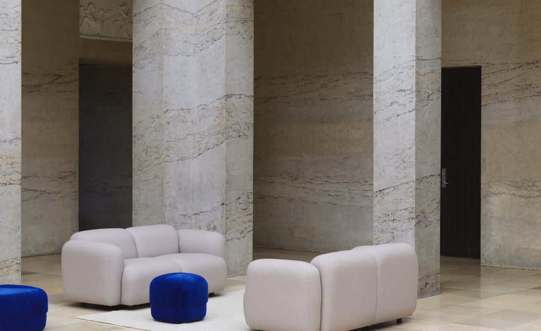 Пуф от фабрики Normann Copenhagen модель 6010 Circus Velour Pouf