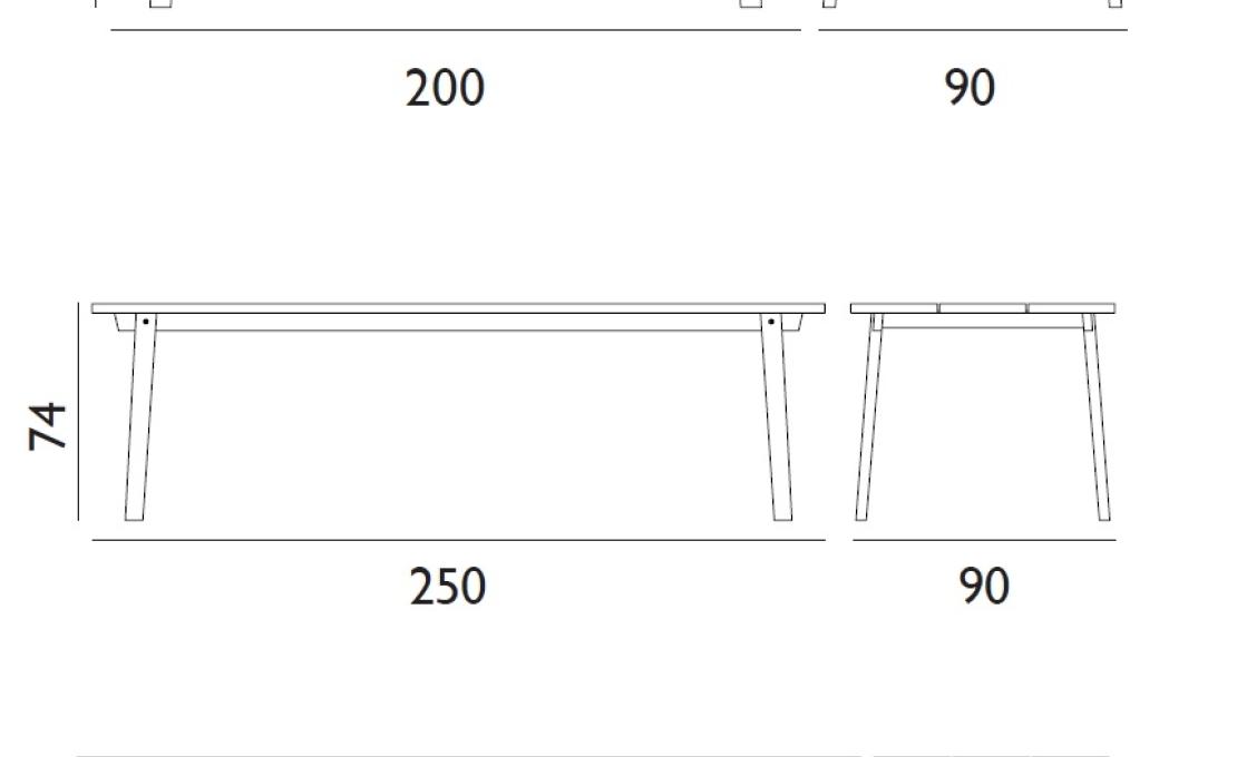 Стол от фабрики Normann Copenhagen модель 60221 Slice Table