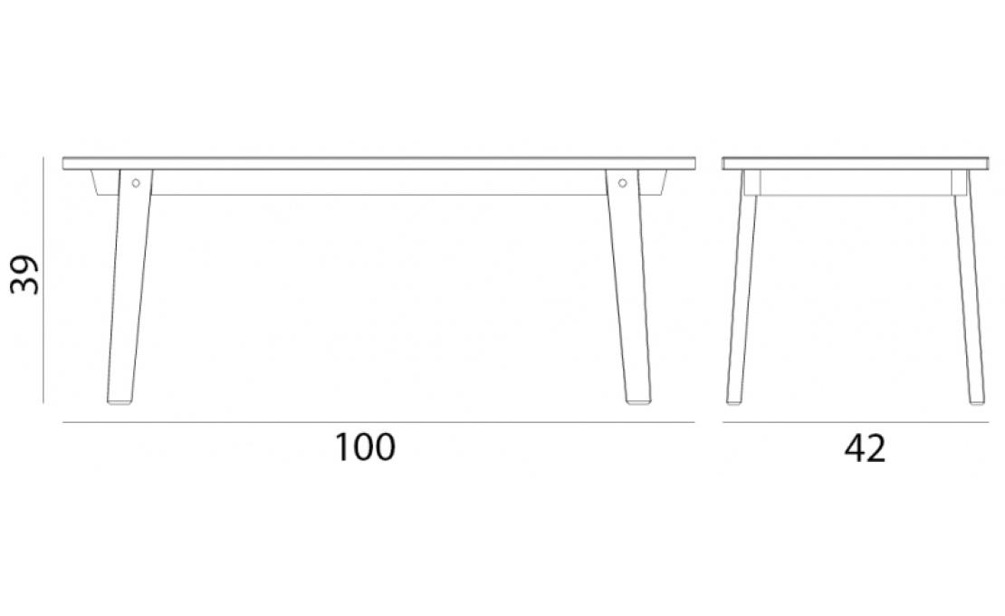 Банкетка от фабрики Normann Copenhagen модель Slice Linoleum-603092