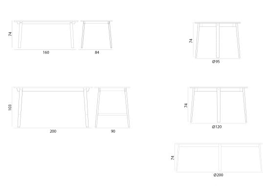 Стол от фабрики Normann Copenhagen модель 6033 Slice Vol. 2 Table