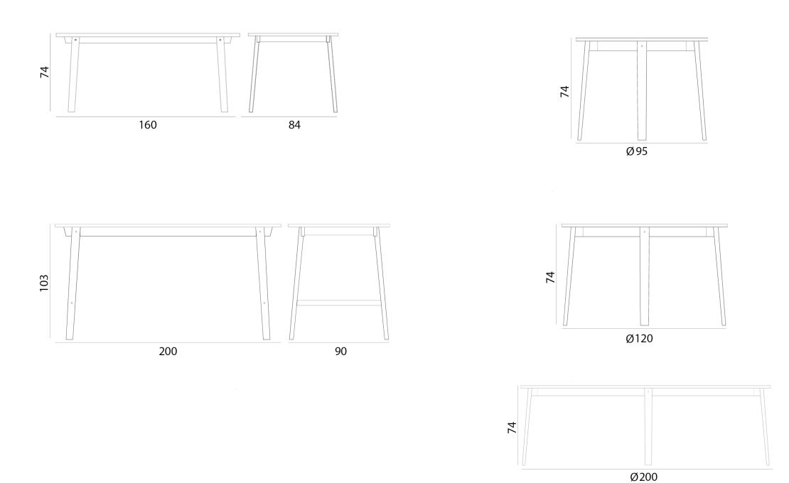 Стол от фабрики Normann Copenhagen модель 6033 Slice Vol. 2 Table