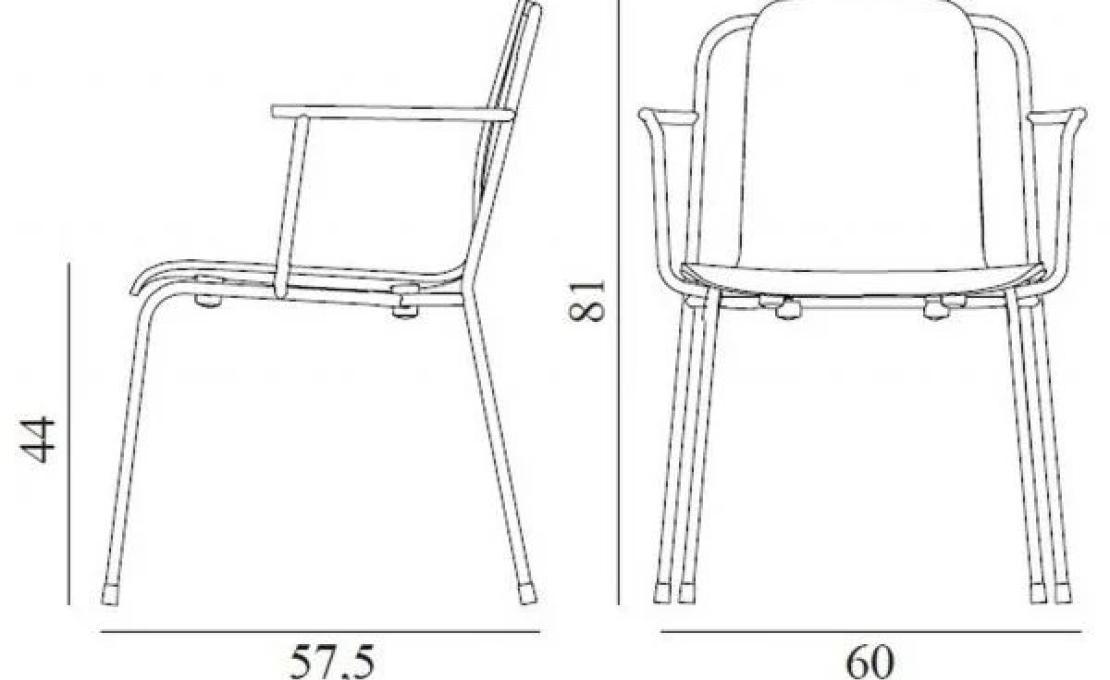 Кресло от фабрики Normann Copenhagen модель 6017 Studio Arm
