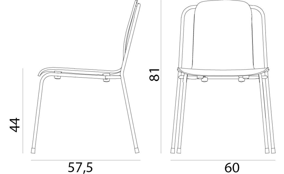 Стул от фабрики Normann Copenhagen модель Studio Full Upholstery 