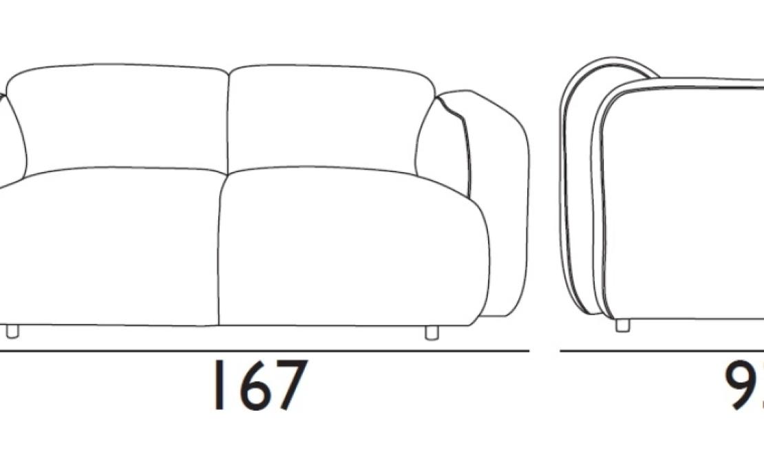 Диван от фабрики Normann Copenhagen модель Swell 2 Seater Sofa