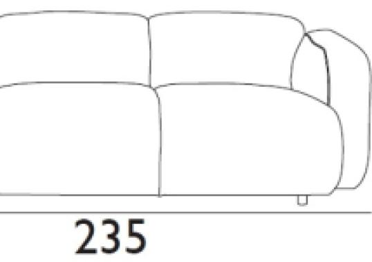 Диван от фабрики Normann Copenhagen модель Swell 3 Seater Sofa