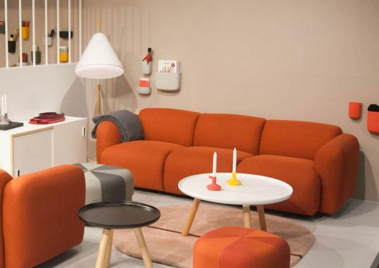 Диван от фабрики Normann Copenhagen модель Swell 3 Seater Sofa