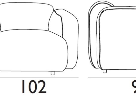 Кресло от фабрики Normann Copenhagen модель Swell Arm