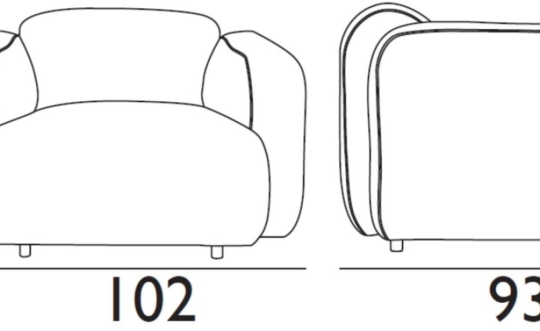 Кресло от фабрики Normann Copenhagen модель Swell Arm