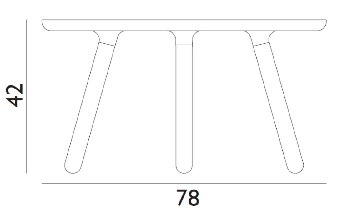 Журнальный столик от фабрики Normann Copenhagen модель 6021 Tablo 