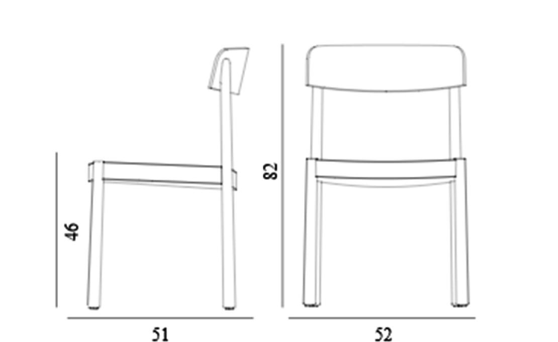 Стул от фабрики Normann Copenhagen модель 140161 Full Upholstery 