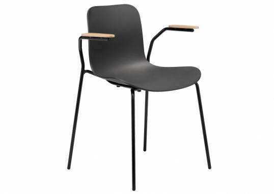 Стул от фабрики Norr11 модель Langue Stack  with Armrests