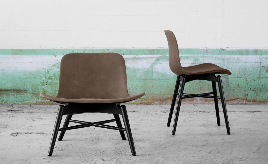 Кресло от фабрики Norr11 модель Langue Original Lounge Arm