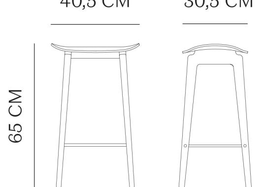 Барный стул от фабрики Norr11 модель NY11  Seat Upholstered