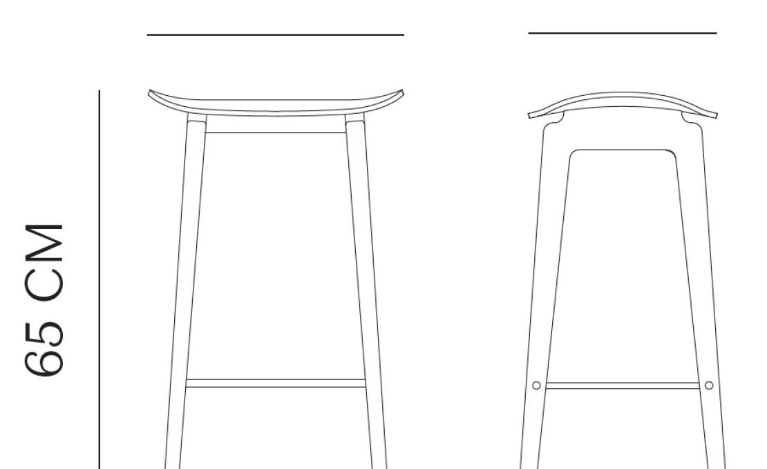 Барный стул от фабрики Norr11 модель NY11  Seat Upholstered