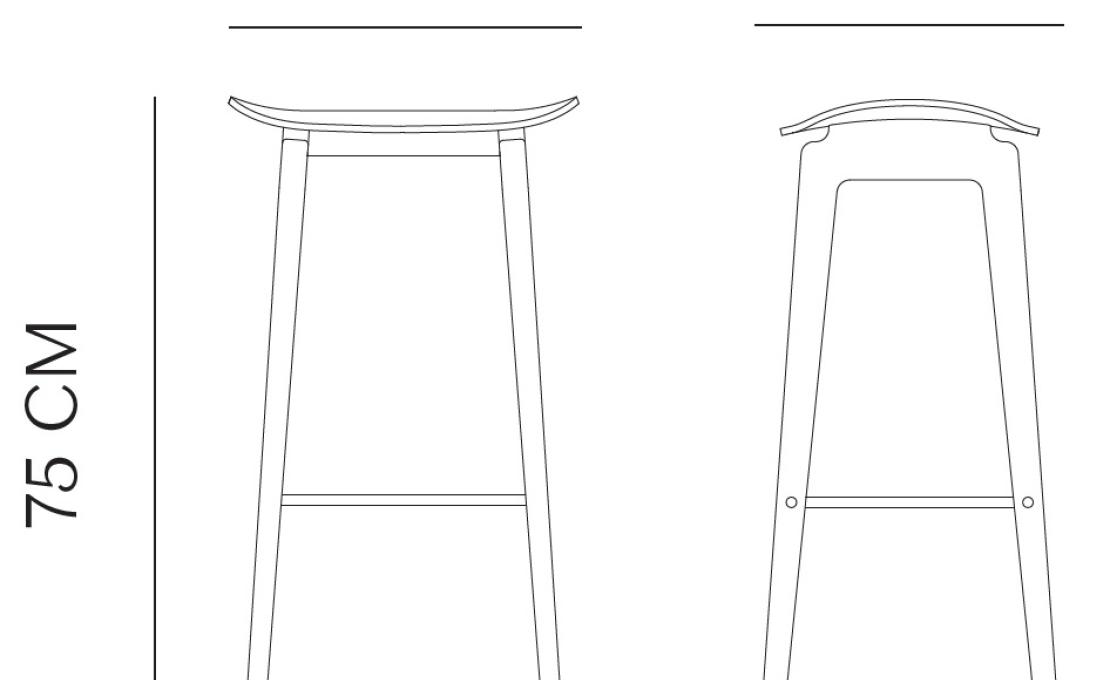 Барный стул от фабрики Norr11 модель NY11 Bar  