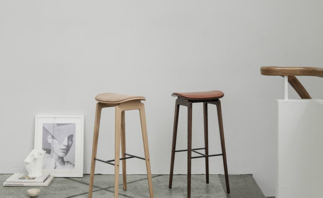 Барный стул от фабрики Norr11 модель NY11  Seat Upholstered