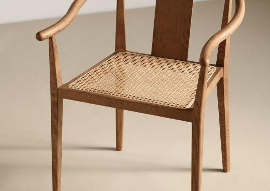 Стул от фабрики Norr11 модель Shanghai Dining French Rattan