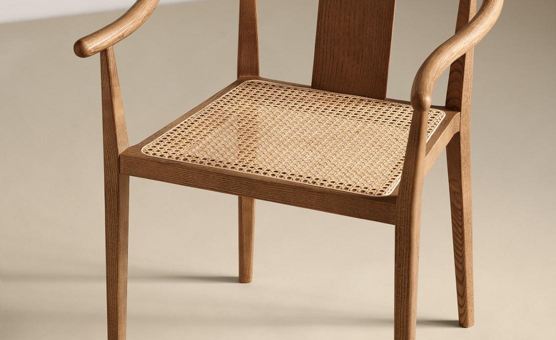 Стул от фабрики Norr11 модель Shanghai Dining French Rattan