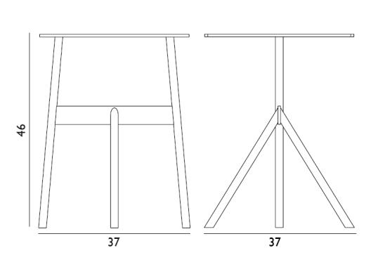 Журнальный столик от фабрики Normann Copenhagen модель 60252 Stock Side Table