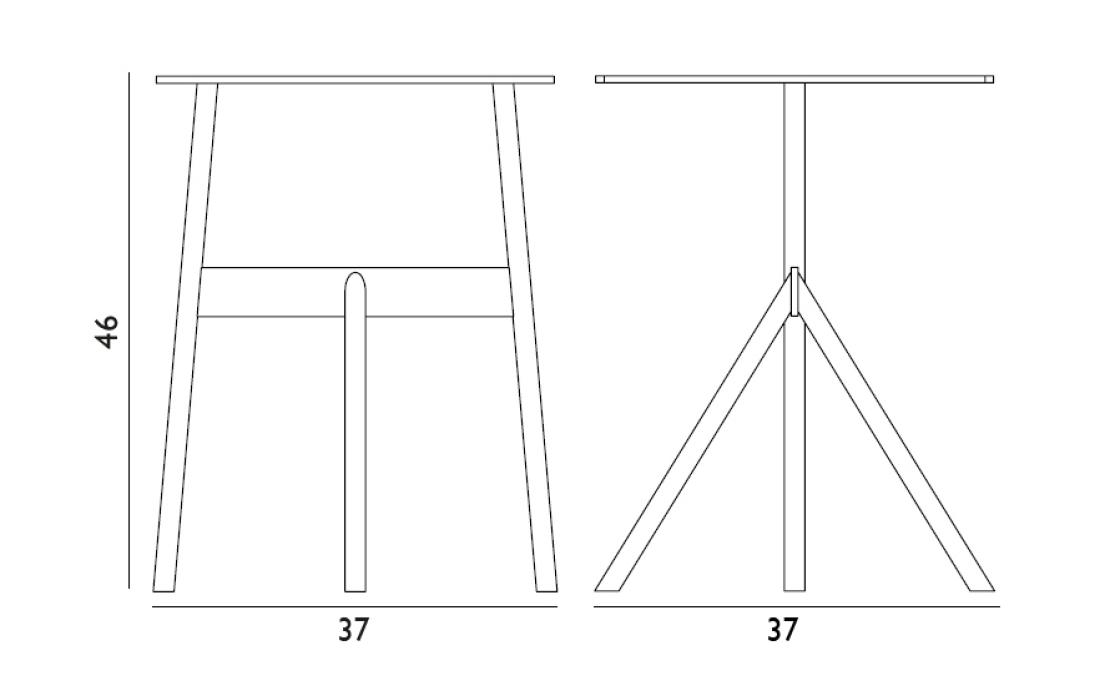 Журнальный столик от фабрики Normann Copenhagen модель 60252 Stock Side Table