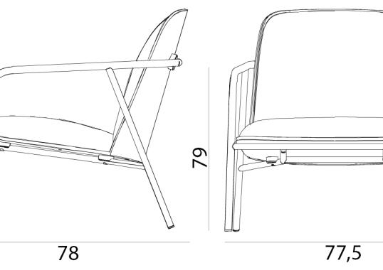 Стул от фабрики Normann Copenhagen модель Pad Low 