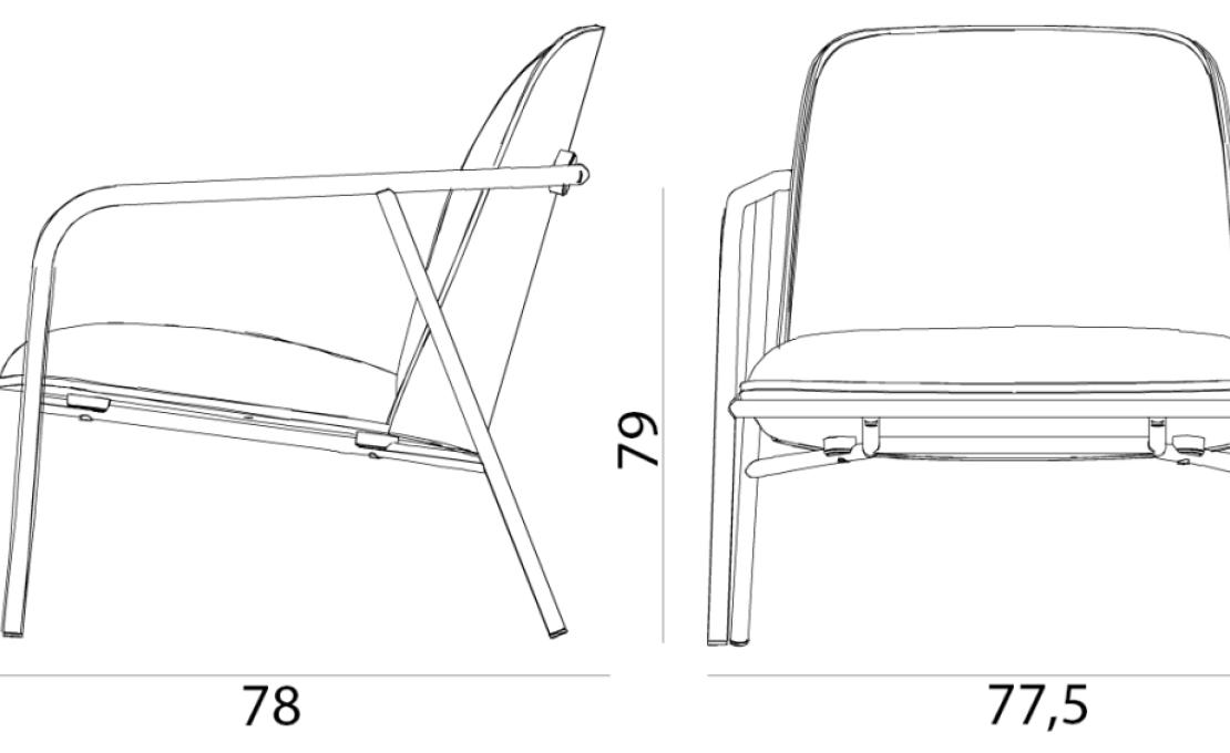 Стул от фабрики Normann Copenhagen модель Pad Low 