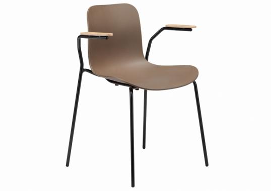 Стул от фабрики Norr11 модель Langue Stack  with Armrests