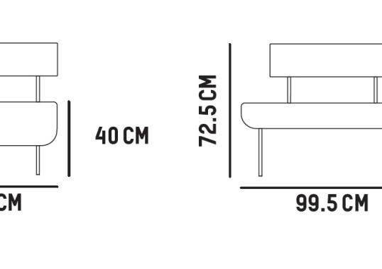 Кресло от фабрики Petite Friture модель Hoff Arm