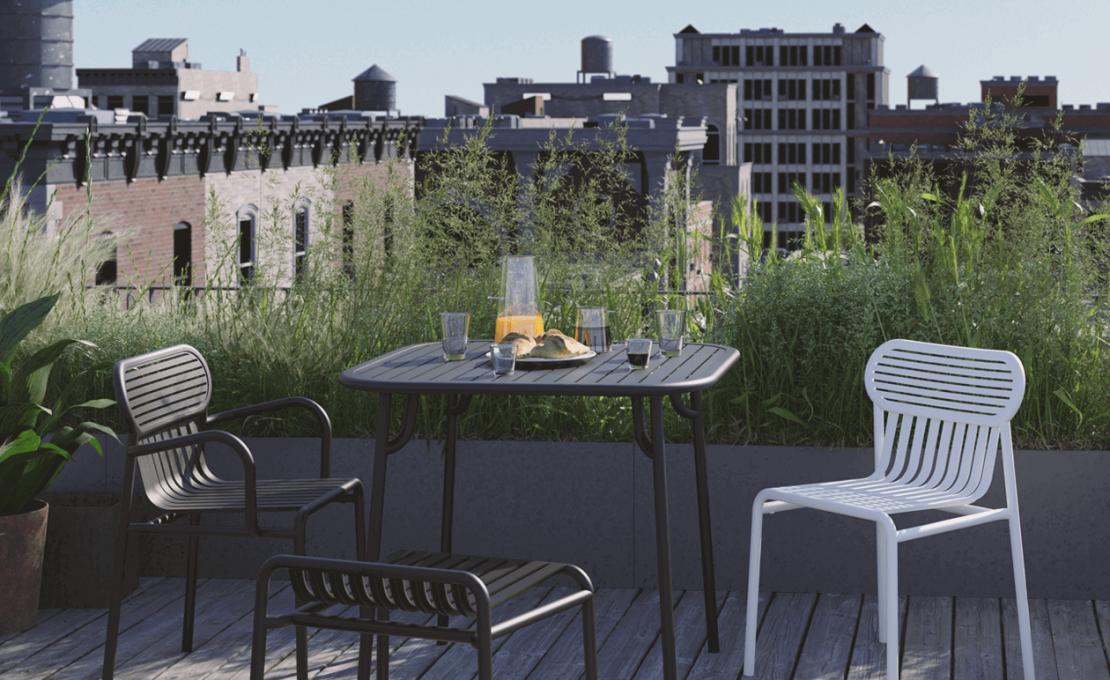 Уличный барный стул от фабрики Petite Friture модель M07420