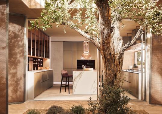 Кухни от фабрики Poliform модель ALEA PRO KITCHEN