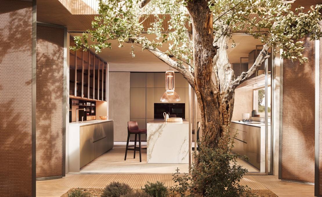 Кухни от фабрики Poliform модель ALEA PRO KITCHEN