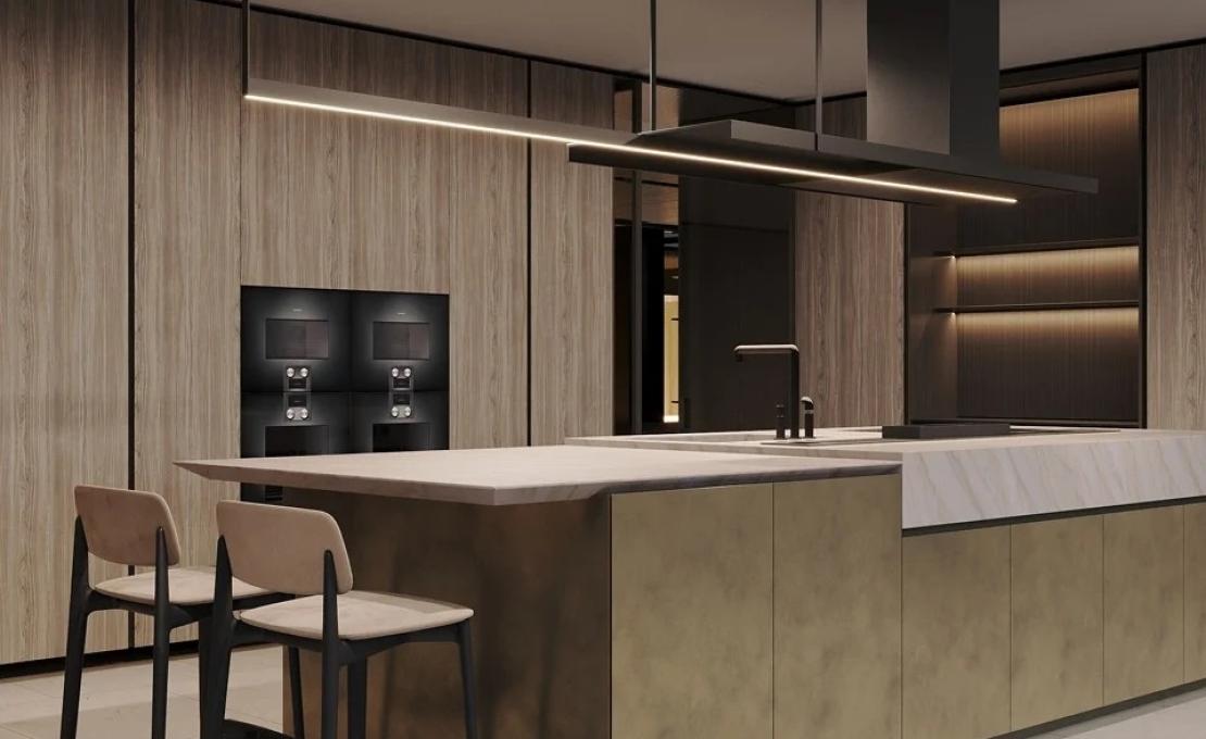 Кухни от фабрики Poliform модель ARTEX PRO KITCHEN