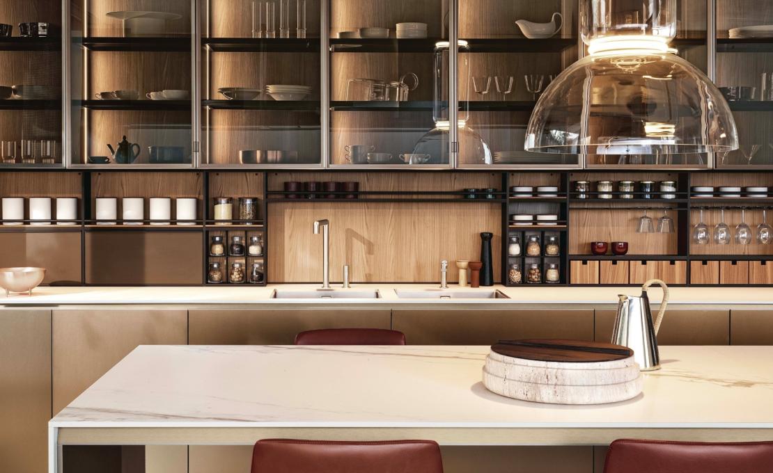 Кухни от фабрики Poliform модель ALEA PRO KITCHEN