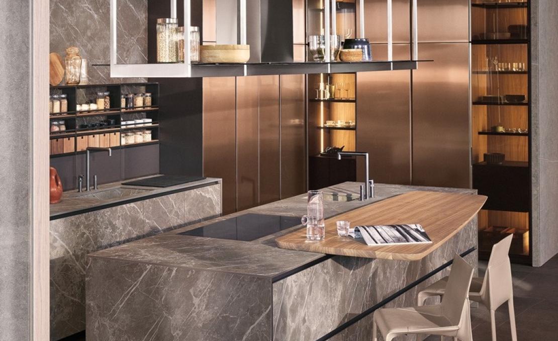 Кухни от фабрики Poliform модель ALEA PRO KITCHEN