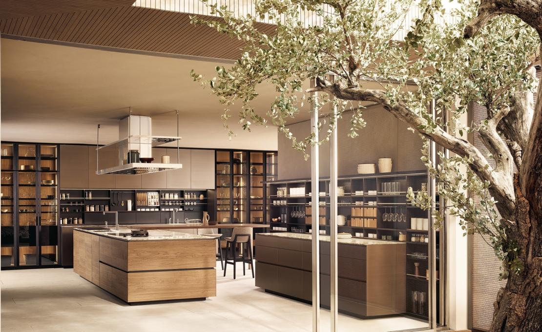 Кухни от фабрики Poliform модель Artex Kitchen