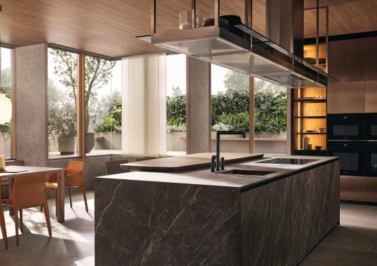 Кухни от фабрики Poliform модель ALEA PRO KITCHEN