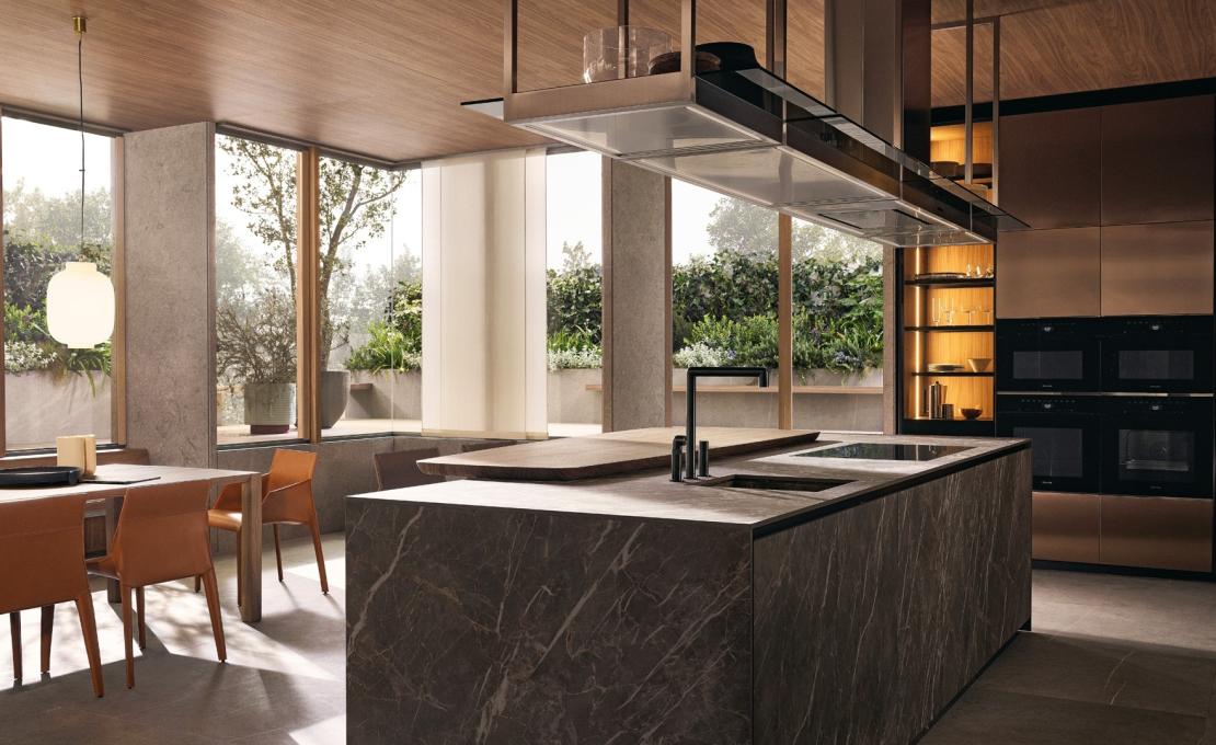 Кухни от фабрики Poliform модель ALEA PRO KITCHEN