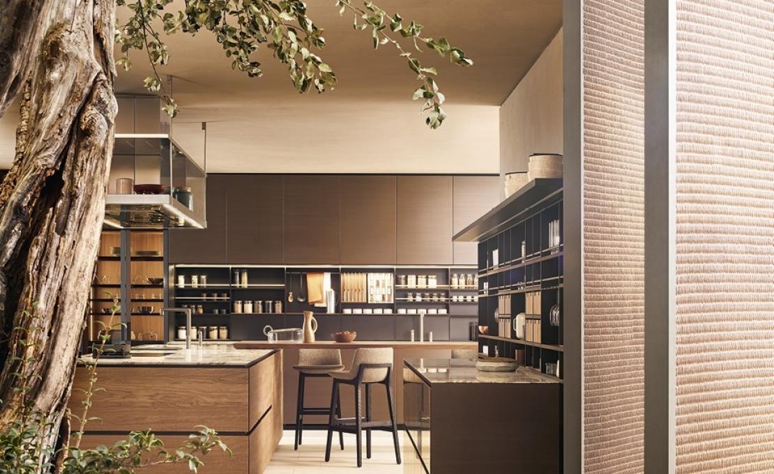 Кухни от фабрики Poliform модель Artex Kitchen