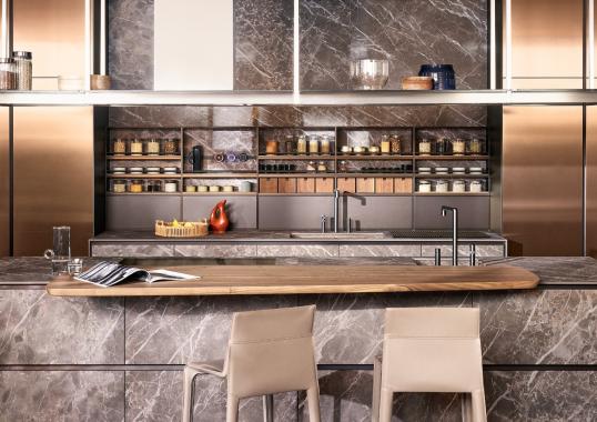 Кухни от фабрики Poliform модель ALEA PRO KITCHEN