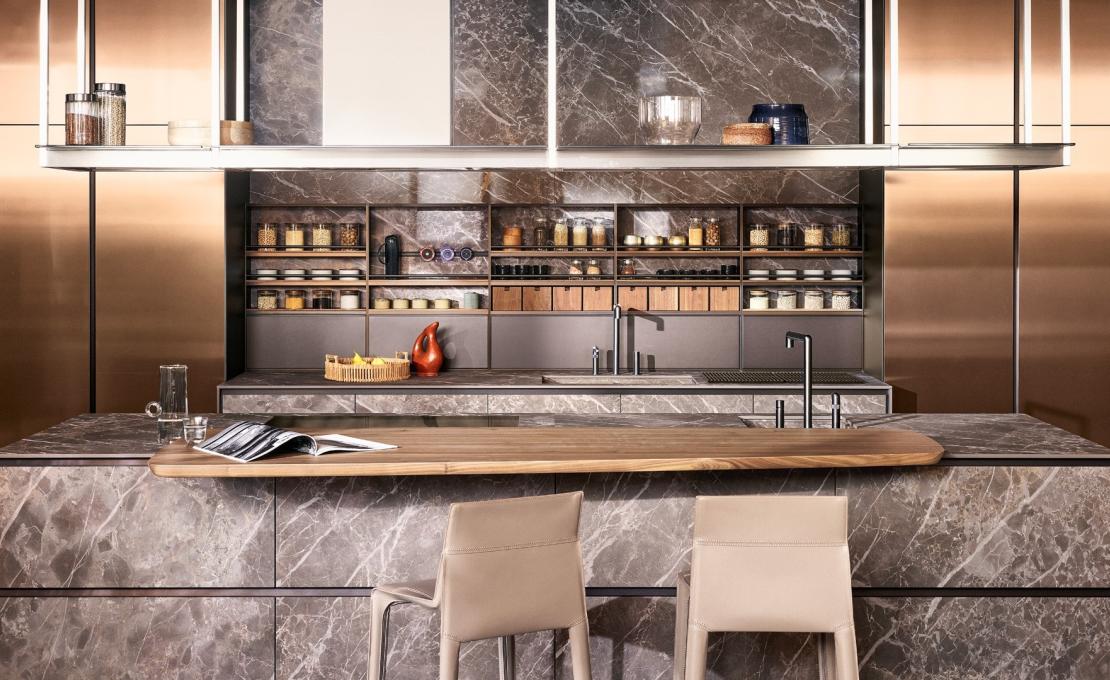 Кухни от фабрики Poliform модель ALEA PRO KITCHEN