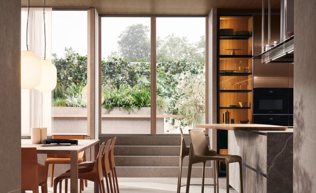 Кухни от фабрики Poliform модель ALEA PRO KITCHEN