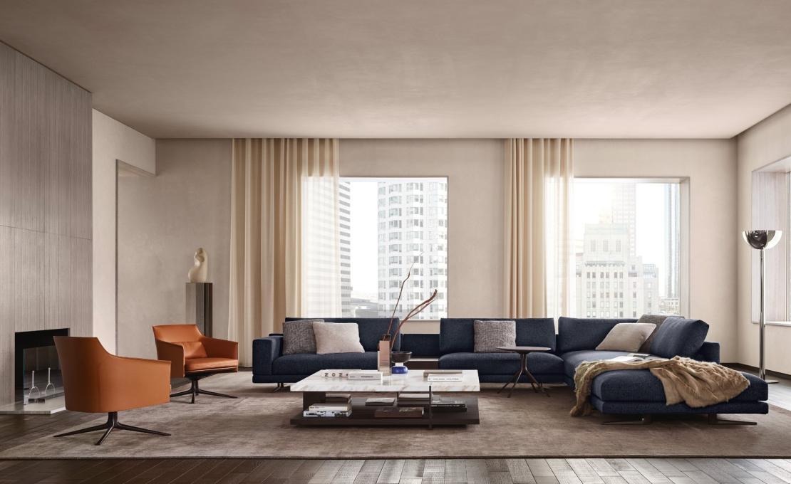 Журнальный столик от фабрики Poliform модель Bristol System 