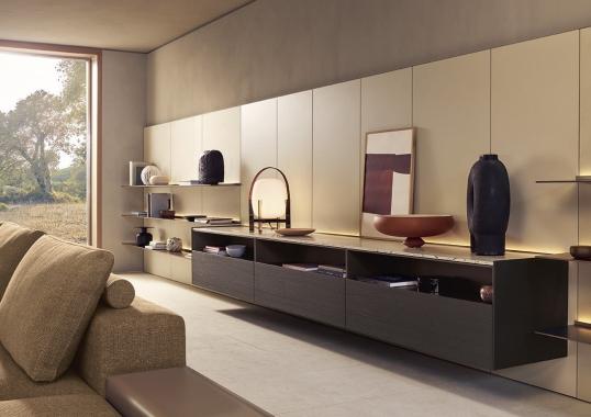 Стеллаж для книг от фабрики Poliform модель Code Day Systems