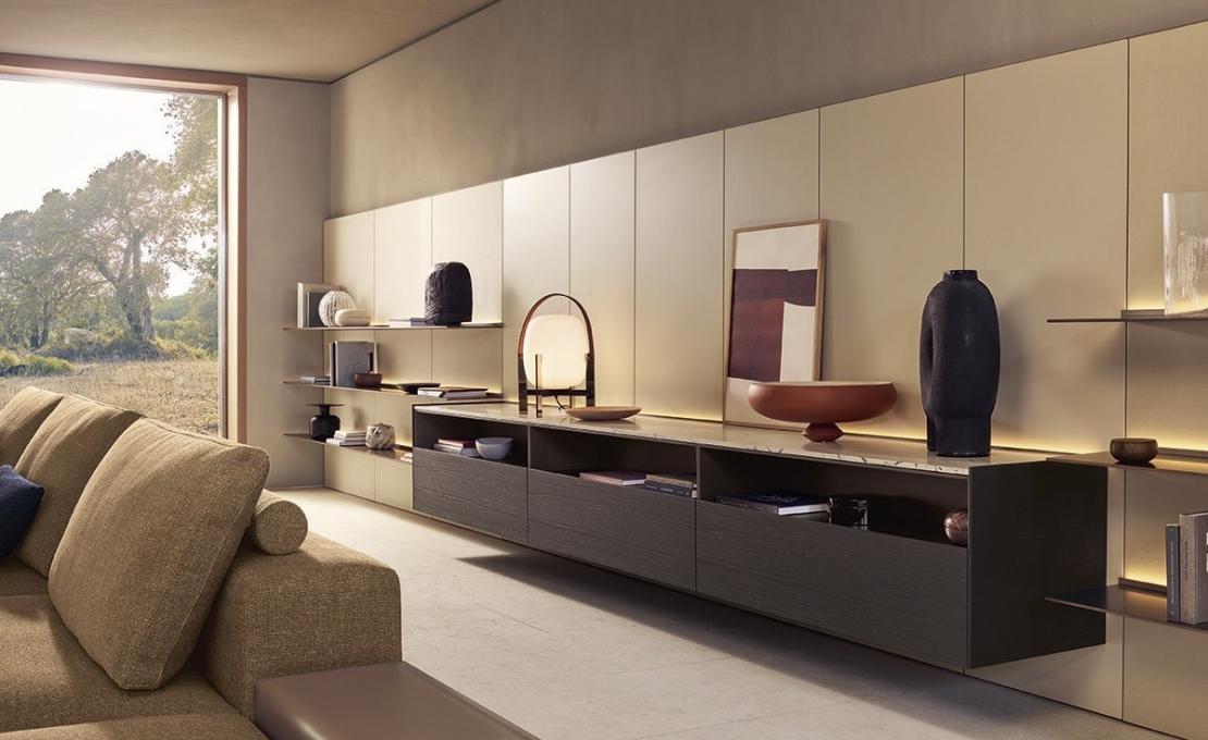 Стеллаж для книг от фабрики Poliform модель Code Day Systems